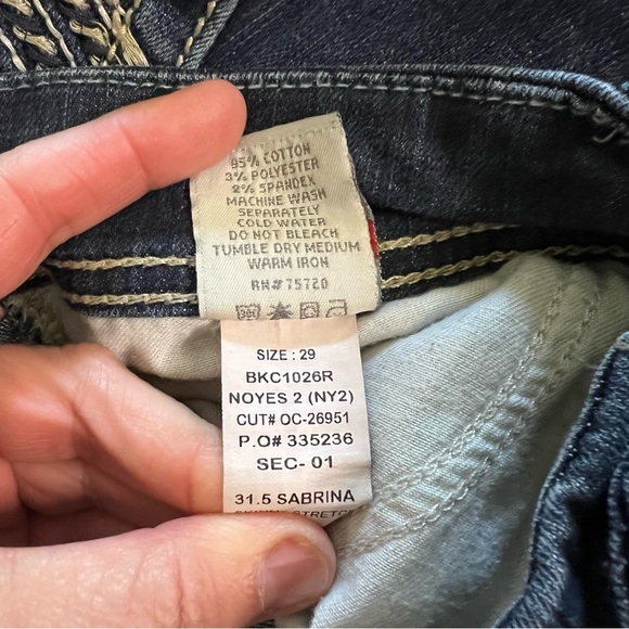 Buckle BKE Sabrina Skinny Low Rise Stretch Jeans size 29R - Picture 6 of 9